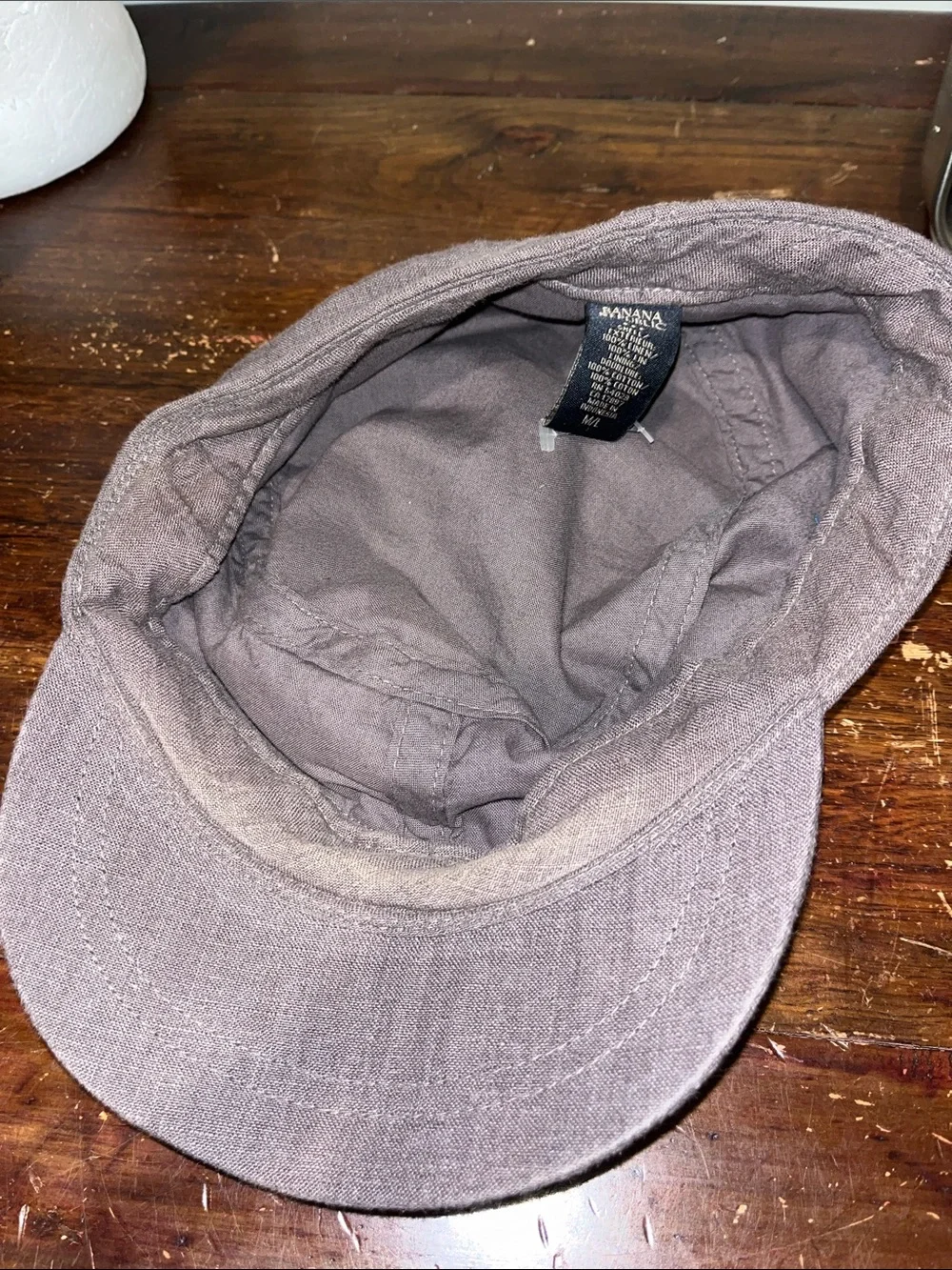Banana Republic 100% Linen Unisex flat hat golf cap m/L Brown